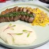 Picanha com Chimichurri e Farofa de Pinhão com Purê de Mandioca